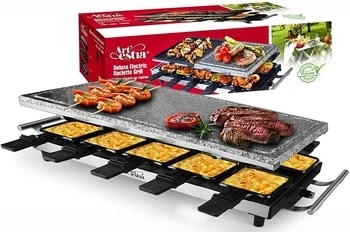 Artestia 10 Person Large Stainless Steel Electric Raclette Grill