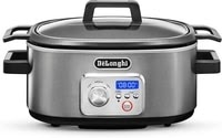 De'Longhi Livenza Programmable Slow Cooker with Stovetop-Safe Po