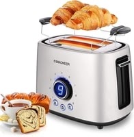 Toaster 2 Slice, COOCHEER Stainless Steel Toaster