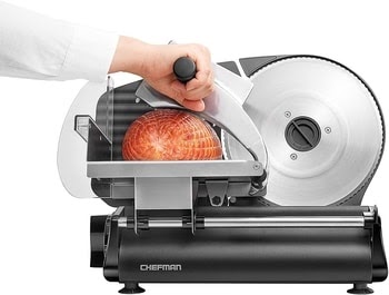 With perfect slices of Chefman Electric Deli & Food Slicer Machine, you can easily use this machine to slice deli meat