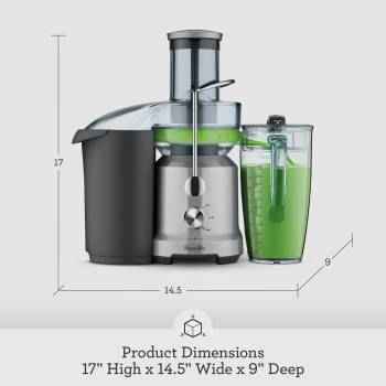 A juicer with cold extracting technology and precise filter mesh, providing super good juice and nutritional value