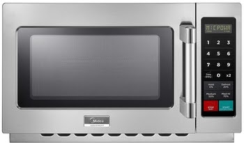 Midea Equipment Midea 1034N1A Commercial Microwave, Stainless Steel