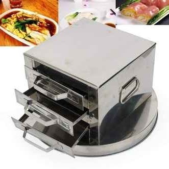 The food steamer is uniquely designed, the steamer is made of high-quality stainless steel, and the handle is reinforced