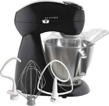 Hamilton Beach All-Metal 12-Speed Electric Stand Mixer, Tilt-Head, 4.5 Quarts, Pouring Shield, Licorice