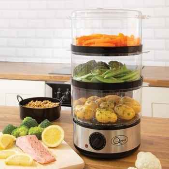 This 3-in-1 food steamer not only helps shorten the time spent in the kitchen but also helps cook more delicious dishes