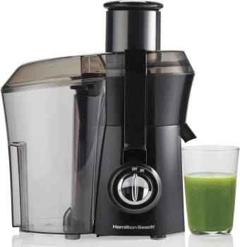 Enjoying a glass of fresh homemade juice is easy. Hamilton Beach Big Mouth Pro helps blend fruit without needing much time