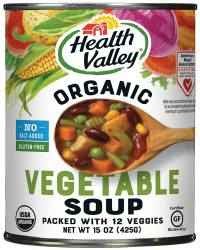 Health Valley Organic Soup, No Salt Added, Vegetable