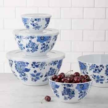 The mixing bowl set with lid is rated by many American test kitchens as the best mixing bowl made of 100% BPA-free melamine