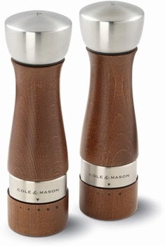 COLE & MASON Oldbury Wood Salt and Pepper Grinder Set