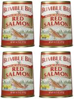 Bumble Bee Alaska Sockeye Red Salmon, 14.75-Ounce Cans