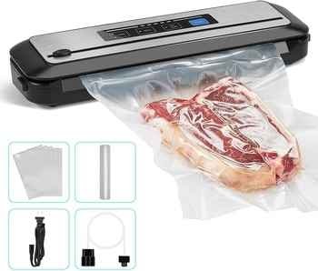 The vacuum sealer is easy to use and clean, extremely convenient for today's modern kitchen