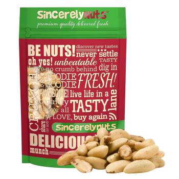 Sincerely Nuts Brazil Nuts Roasted and Unsalted - One lbs. Bag | Premium Healthy Snack Food | Whole, Kosher, Vegan, Gluten Free | Gourmet Snack