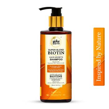 The Indie Earth Rosemary Mint Biotin Hair Shampoo for Stronger, Thicker & Longer Hairs with Vitamin E and B5 | Hair Growth Shampoo for Healthy Hairs