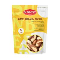 Sunbest Natural Superior to Organic Whole Brazil Nuts 80 Oz (5 lbs) 1 Pack - Unsalted, GMO-Free, Keto Friendly - Crunchy, Nutritious & Delicious