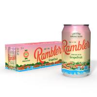 AUTX RAMBLER Grapefruit Sparkling Water, Limestone Mineral Blend, 12-Ounce Cans, 12-Pack