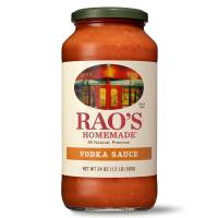 Rao's Homemade Vodka Sauce | 24 oz | Creamy Tomato Sauce | Pasta Sauce | Carb Conscious, Keto Friendly | All Natural, Premium Quality | With Parmigiano Reggiano and Pecorino Romano Cheeses & Vodka