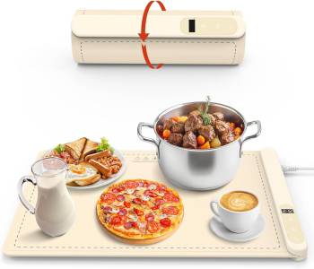 Electric Food Warming mat,Silicone Heating Portable Design with 6 Temp-Modes,Food Warmers for Parties Buffet,Home Daily Use