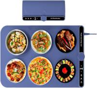 Food Warming Mat, Warming Tray, with 9 Level Adjustable Temperature and 6 Hours Timer Warming Mat for Food for Parties Buffet