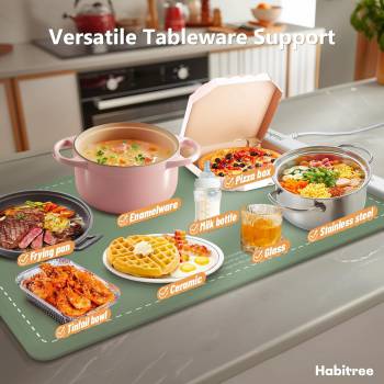 Food Warming Mat, Electric Warming Tray - 6 Heat Settings, Rollable & Portable, Upgraded Graphene Full Surface Rapid Heating, Easy to Clean, Ideal for Parties, Buffets