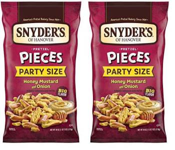 Snyder's of Hanover Pretzel Pieces, Honey Mustard and Onion, Party Size 18 Oz