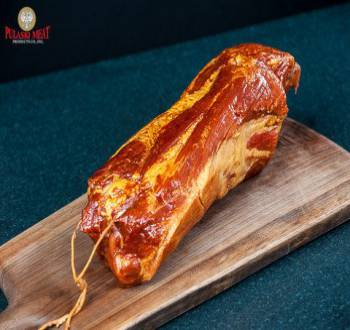 A smoked butt resembles a small ham in both appearance and flavor. Long hours of smoking over hardwood slabs give this cured item an “old fashioned” rich, robust flavor