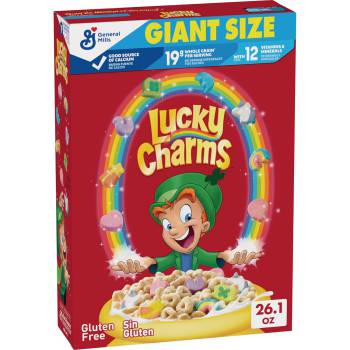 Lucky Charms, Gluten Free Marshmallow Breakfast Cereal with Unicorns, 26.1 oz