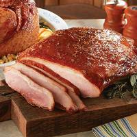 Premium Applewood Smoked Carver Ham, 3.1-4.1 lb - Fully Cooked, Ready to Wow - Includes Free Glaze Packet - Perfect for Special Occasions - Boneless