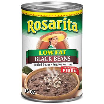 Taste the tradition of Mexico-now with less fat- with Rosarita Low Fat Refried Black Beans