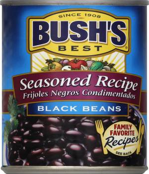 Bush's Best Seasoned Black Beans, 15 Oz