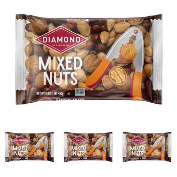 5 Best Deluxe Mixed Nuts Brands 2 Diamond of California In-Shell Mixed Nuts, 16.0 oz. Bag (Pack of 4)