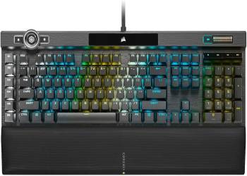 Corsair K100 RGB Optical-Mechanical Wired Gaming Keyboard - OPX Switches - PBT Double-Shot Keycaps - Elgato Stream Deck and iCUE Compatible - QWERTY NA Layout - Black