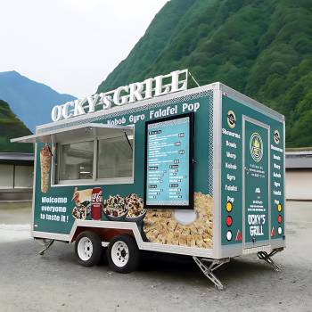 Hot Dog Cart, Custom Utility Cart Coffee Trailer, Food Truck Trailers for Sale