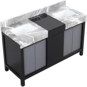 Black and Grey Double Bath Vanity 10