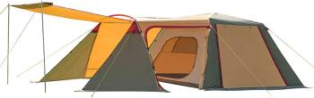 2-Layer Camping Tent 3-4 Person with Porch, Waterproof Tent with One Bedroom & Vestibule Footprint for Outdoor Camping Hiking Traveling Survival Expedition Luxury Shelter