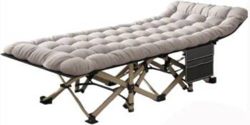 Portable Folding Camping Cots Heavy Duty Sleeping Cot with Mattress Comfortable Layer Oxford Heavy Duty(OneColor)
