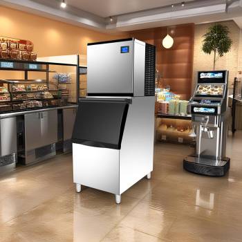 Commercial Ice Maker Machine with Self-Cleaning & Touchscreen – Real 1000LBS/24H High-Capacity Ice Machine, 2300W/220V, 440LBS Storage Bin for Bars, Restaurants, Cafes & Hotels