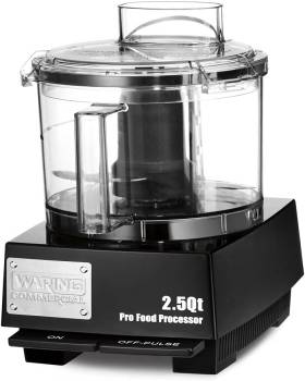 6 Best Food Processors on Amazon 3 Waring Commercial WFP11SW 2.5 Quart Food Processor, 3/4 HP Motor, Low Profile Design, Patented LiquiLock Seal Bowl System, Includes Whipping Disc and a Standard S blade for Chopping, Pureeing, and Emulsyfying