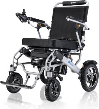 Aotedor Electric Wheelchair for Adults, 35+ Miles Long Range with Dual Battery (20AH+10AH), 500W Brushless Motors, All Terrain Lightweight Foldable Power Wheelchair, 330 lbs Capacity, Airline Approved